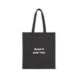 Canvas Tote Bag — "You Won My Heart" Valentine Tic-Tac-Toe Gift Tote