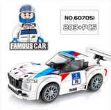 City Racing Building Blocks Set - Educational Car Story Toys for Children