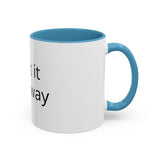 Accent Coffee Mug — Customizable "Print It Your Way" Black-Accent Ceramic Mug (11/15oz)