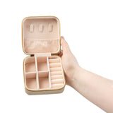 Travel Jewelry Case – Compact Pink Jewelry Organizer for Rings, Earrings & Necklaces
