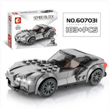 City Racing Building Blocks Set - Educational Car Story Toys for Children