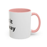 Accent Coffee Mug — Customizable "Print It Your Way" Black-Accent Ceramic Mug (11/15oz)
