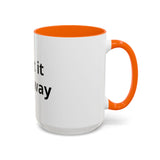 Accent Coffee Mug — Customizable "Print It Your Way" Black-Accent Ceramic Mug (11/15oz)