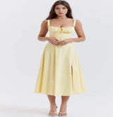 Parisian Dress - Waist Shaping Floral Maxi Dress (One Piece)