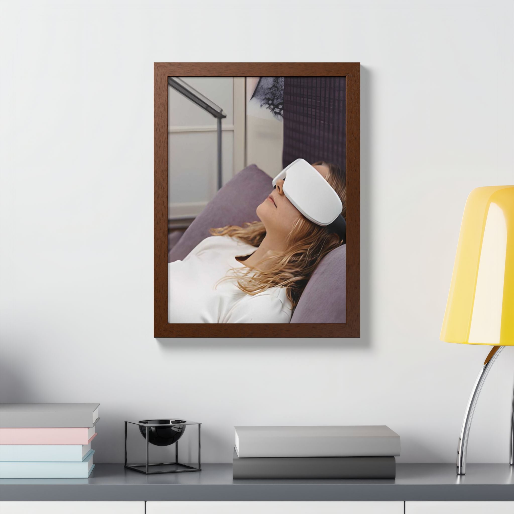 Relaxation Eye Mask Framed Poster