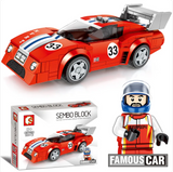 City Racing Building Blocks Set - Educational Car Story Toys for Children