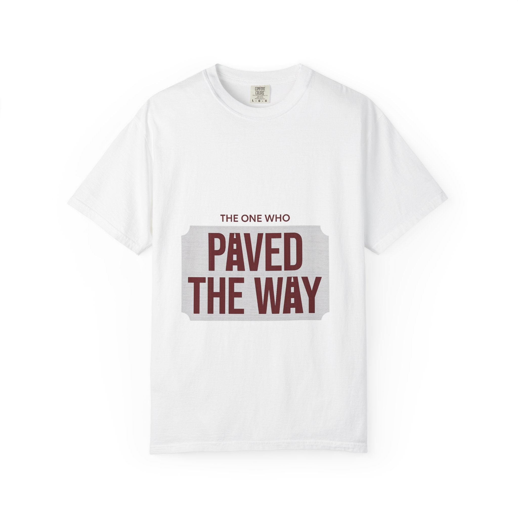 Paved the Way T-Shirt — Inspirational Retro Block Letter Tee