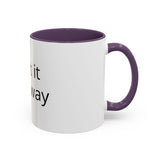 Accent Coffee Mug — Customizable "Print It Your Way" Black-Accent Ceramic Mug (11/15oz)