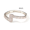 Gold Plated Men's Bracelet with HT Cubic Zirconia