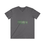 Premium V-Neck Tee — "Premium" Text Graphic