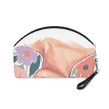 Floral Portrait Makeup Bag — Cute Blossoms Cosmetic Pouch