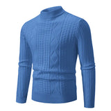 Men's Woven Casual Pullover Sweater Top