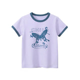 Children's Casual Cotton Short-Sleeved T-Shirt (1-9T)