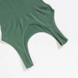 Women's Tummy Control Fitted Pants and U-Back Tank Top