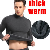 Men's Plush Thermal Underwear Set with Pants