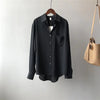 Vintage Autumn Korean Loose Casual Long Sleeve Shirt
