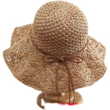 Handmade Crochet Straw Hat for Fashionable Look