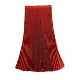 Luxury Elastic Pleated Skirt for Women - Elegant Style