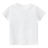 Solid Color Cotton T-Shirts for Kids and Toddlers