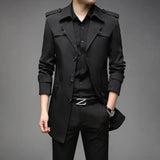 Men's Mid-Length Casual Windbreaker Jacket (Spring/Autumn)