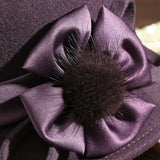 Retro Women's Wool Felt Top Hat