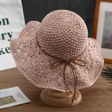 Handmade Crochet Straw Hat for Fashionable Look