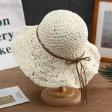 Handmade Crochet Straw Hat for Fashionable Look