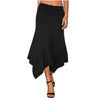 Elegant Irregular Knitted Long Skirt with Scarf Hem