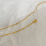 18K Gold Plated Butterfly Necklace with Zirconia Stones