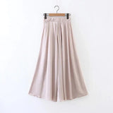 High-Waisted Chiffon Wide-Leg Trousers for Women