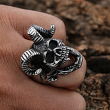 Titanium Steel Skull Ring - Stylish Wholesale Jewelry