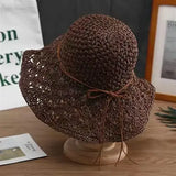 Handmade Crochet Straw Hat for Fashionable Look
