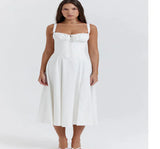 Parisian Dress - Waist Shaping Floral Maxi Dress (One Piece)