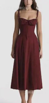 Parisian Dress - Waist Shaping Floral Maxi Dress (One Piece)