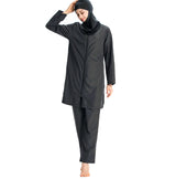 2019 Women's Lightweight Modest Swimwear Set with Hoodie