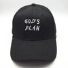 GOD'S PLAN Cotton Baseball Cap with Embroidery